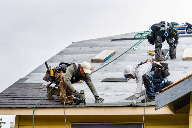 Professional Gutter Installation technician working in Dulzura, CA